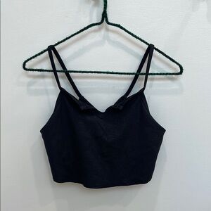 Free People Movement Black Fitted Crop Top